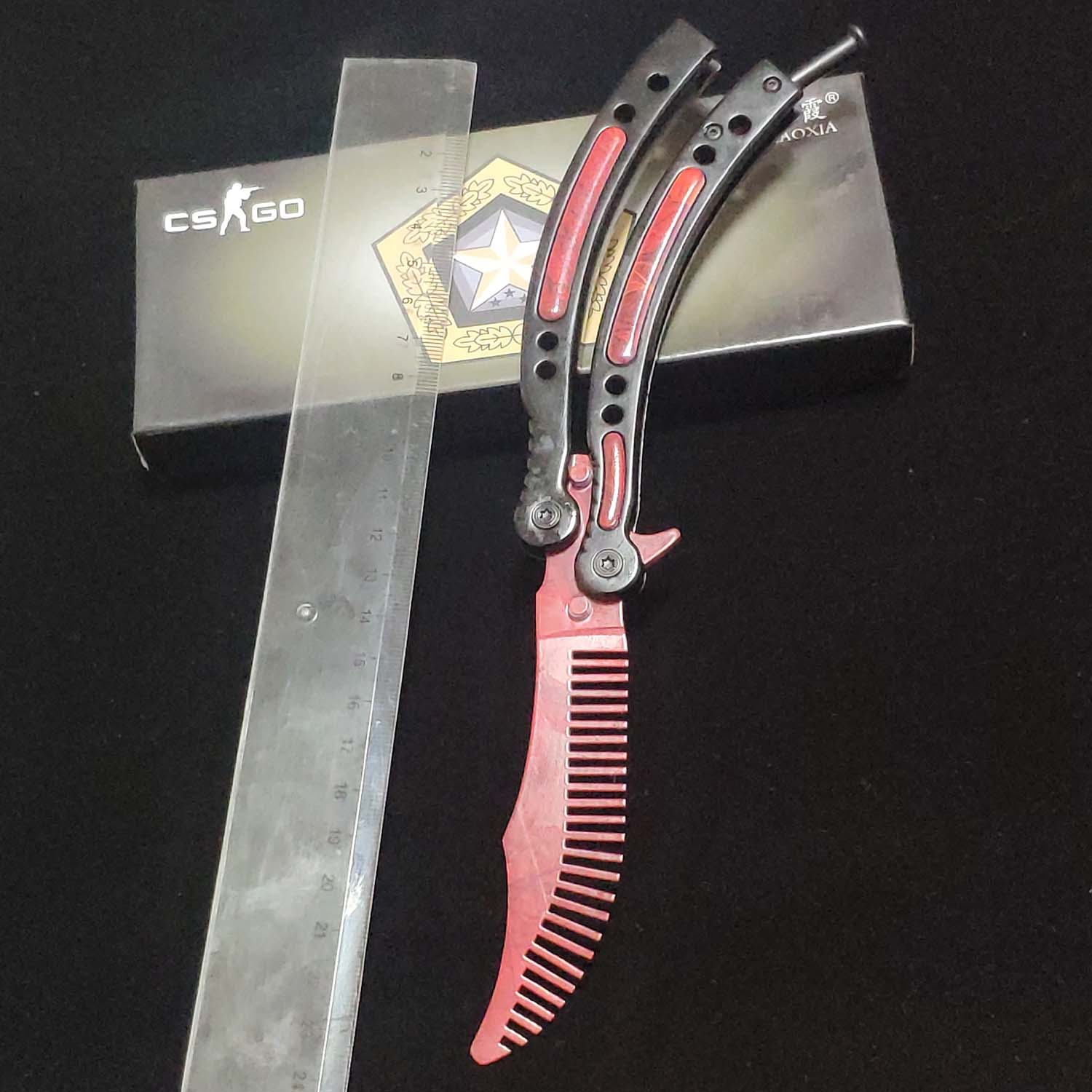 Csgo Ersimov skin peripheral knife Butterfly butcher folding knife ...