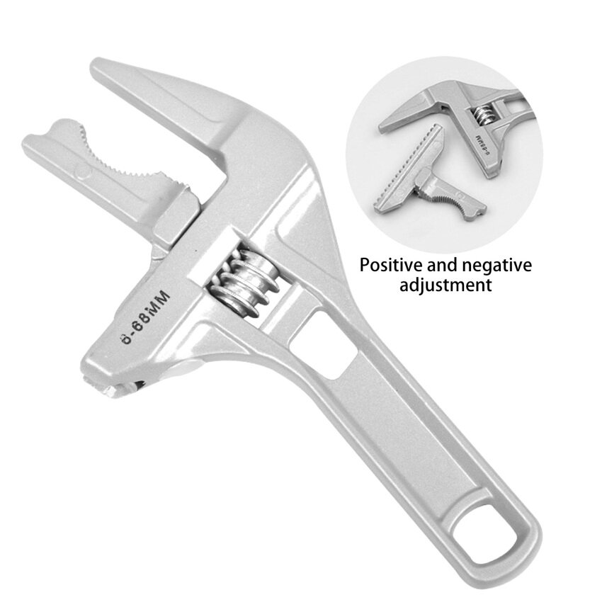 Adjustable Wrench Universal Monkey Spanner Multi-function plumbing Hand Tools Nut Sink Wrench Bathroom Pipe Large Open Spanner