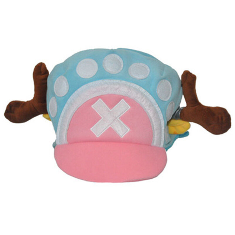 New Anime One Piece Tony Chopper Cap Cosplay Plush Winter Hat Gifts Light Blue