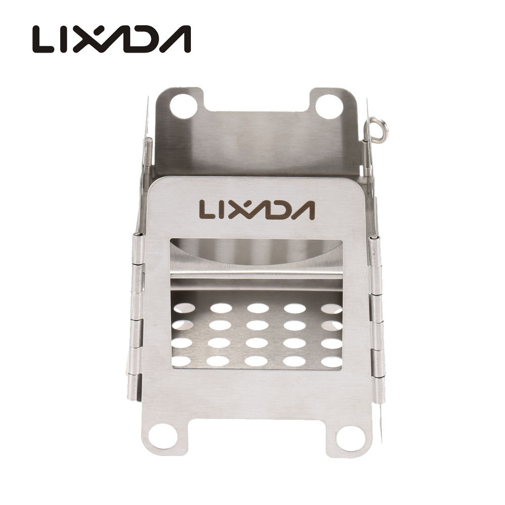 Lixada Portable Stainless Steel Lightweight Folding Wood Stove Pocket Stove  Outdoor Camping Cooking Picnic Backpacking Stove | Lazada Singapore