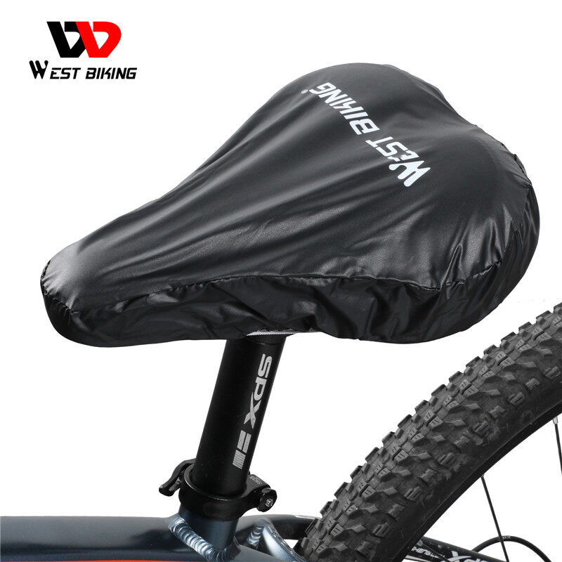 WEST BIKING Bicycle Seat Cover Rainproof MTB Road Bicycle Saddle Cover Dustproof Bike Saddle Cushion Rain Cover