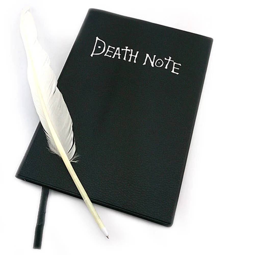 INAPO for Gift Collectable Anime Leather Diary Journal Death Note Pad Death Note Notebook Feather Pen