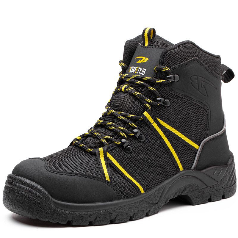 Hightop Safety Shoes Steel Toe Antismashing Work Shoes Kevlar Anti