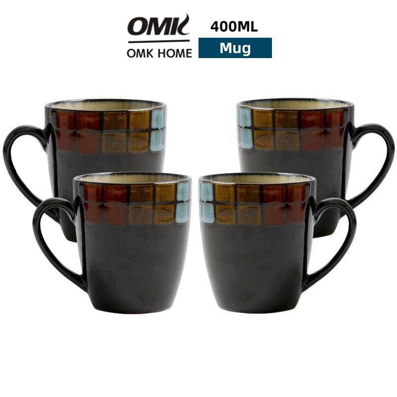 Omk phong cách Mỹ Đồ Đá 400ml cốc cốc cà phê bằng gốm
