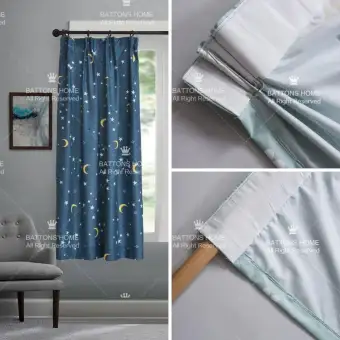 120 160cm Modern Style Semi Blackout Curtain Langsir Ready Stock