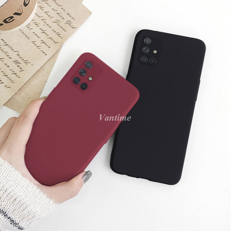 Vantime Cho Samsung Galaxy A71 5G Ốp Lưng Đá Sa Thạch Mềm Vỏ Siêu Mỏng Mờ Bảo Vệ Lưng Điện Thoại Ốp Lưng Mỏng