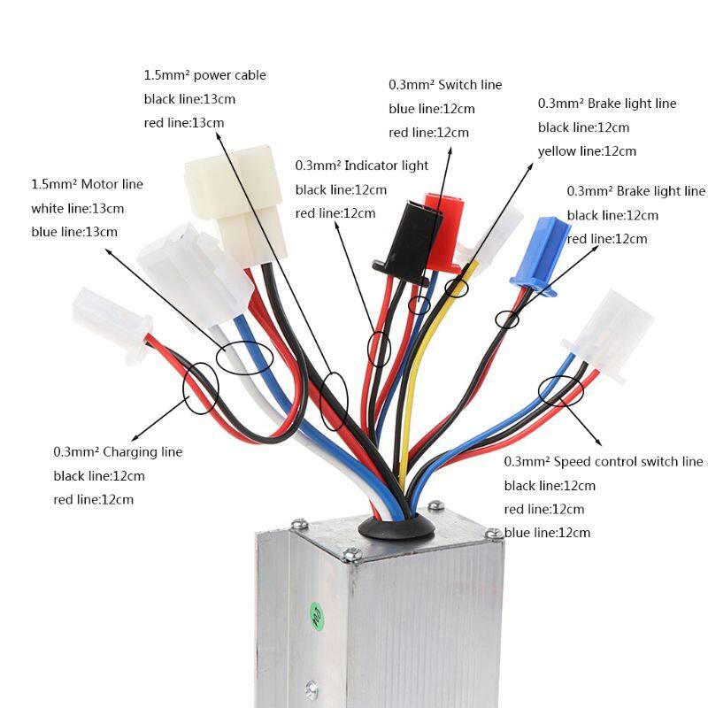 Bộ Điều Khiển Tốc Độ Động Cơ DC 24V 250W Dành Cho Xe Đạp Điện Xe Tay Ga-INTL
