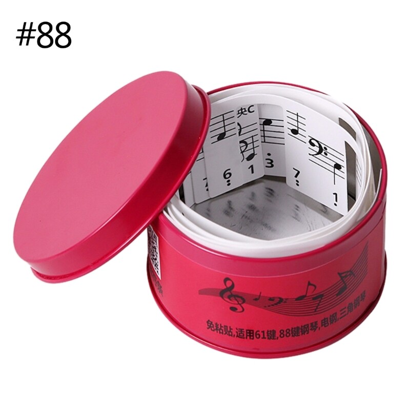 Piano Notes Guide for Beginners Learning Removable Piano Keyboard Note Labels Portable 61/88 Keys Piano Keyboard Sticker
