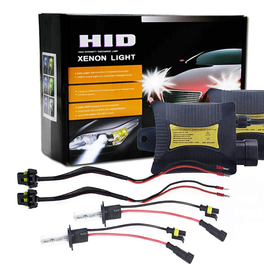 【ready stock】 55W H1 4300K 3200LM HID Xenon Light Conversion Kit with