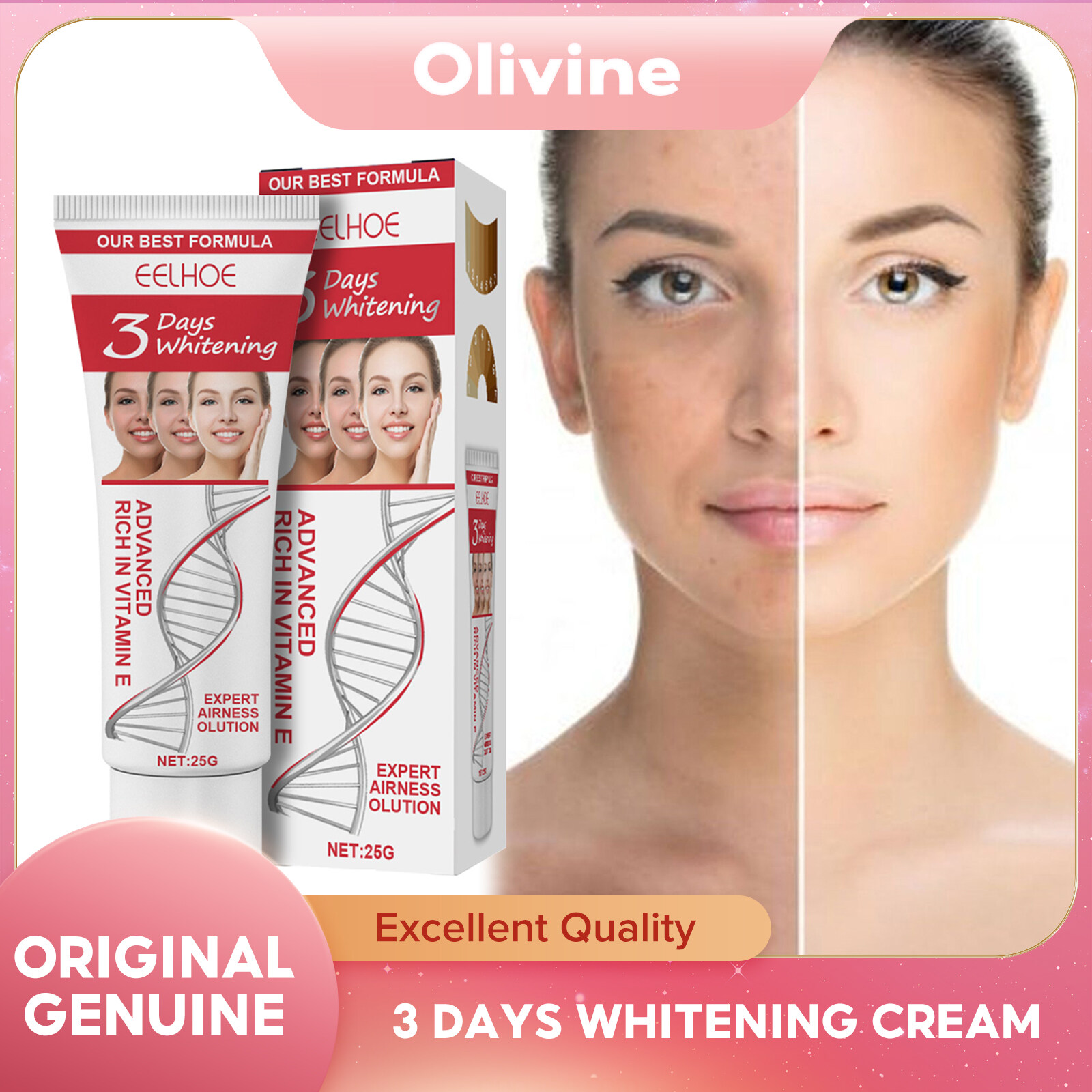 EELHOE 3 Days Effect Armpit Whitening Body Creams Between Legs Knees