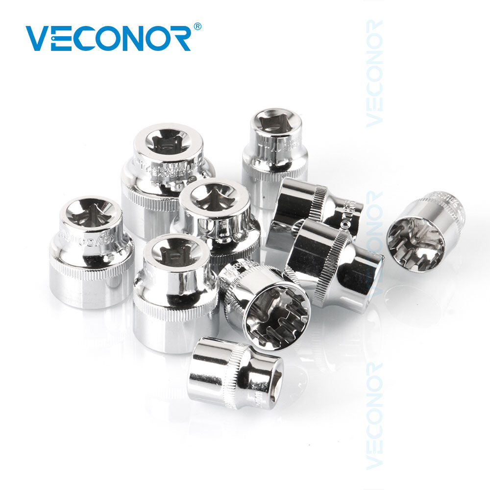 3/8 "ổ đĩa vuông 12Pt Ổ cắm Bit Ratchet cờ lê ổ cắm phụ kiện dụng cụ điện 6 đến 24 Mét