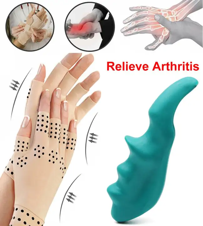 1 Pairs Magnetic Therapy Fingerless Gloves 1 Pcs Thumb Saver Hand Massager Hand Arthritis Joint Pain Relief Suit Lazada Singapore