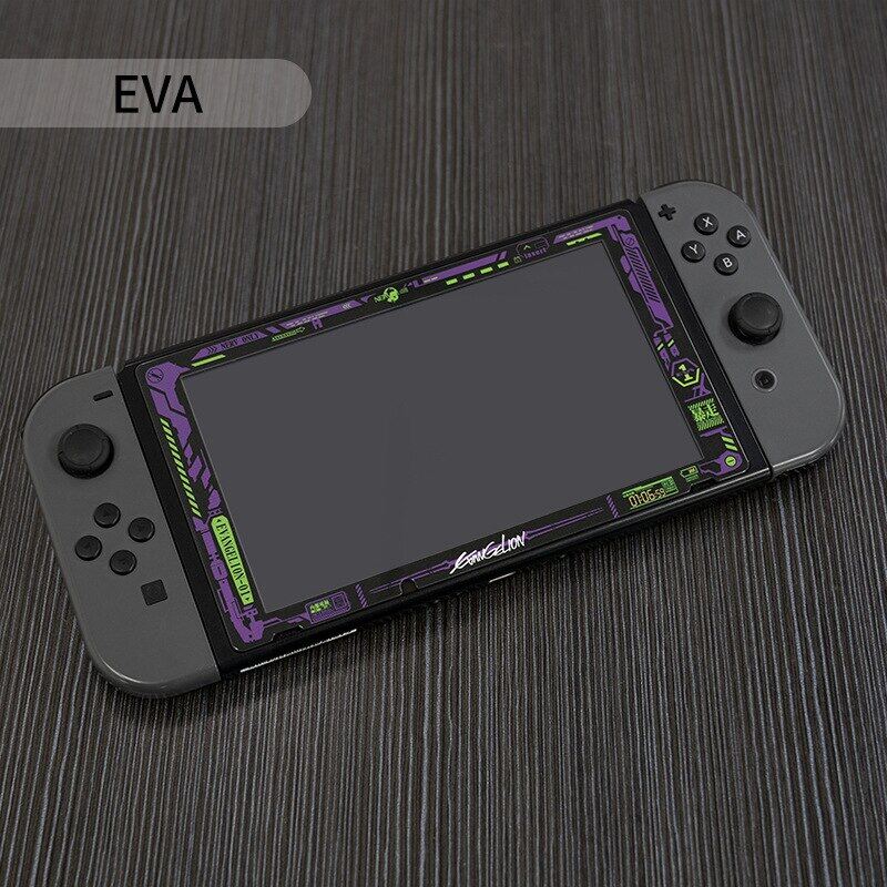 Evangelion Protective Shell With Tempered Glass For Nintendo Switch Full Joycon Controller Hard Cover Case NS Box For Switch Accessories