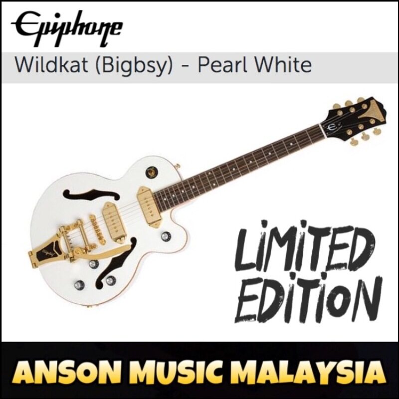 Epiphone Limited Edition Wildkat Royale Hollowbody Electric Guitar, Pearl White Malaysia