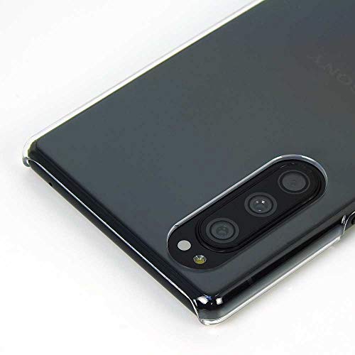 Xperia 5 SO-01M sov41 901so điện thoại thông minh trường hợp rõ ràng bao gồm Tác động kháng mỏng chịu nhiệt đơn giản độ bóng cao nhẹ polycarbonate cứng với dây đeo lỗ [provare] (Xperia 5, rõ ràng)