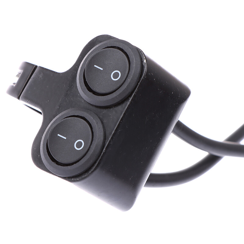 12V Motorcycle Atv/Bicycle Steering Wheel Headlight Fog Lamp Horn Dual