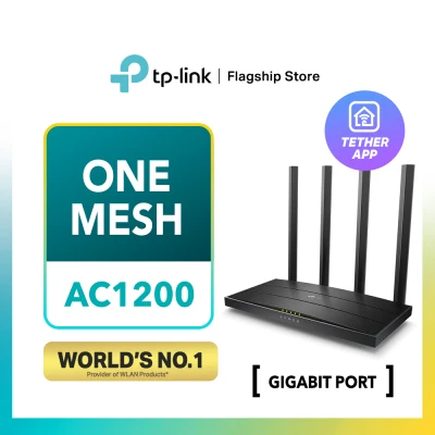 TP-Link AC1200 ( 2.4GHz+5GHz ) Onemesh Dual Band Wireless MU-MIMO Gigabit Wifi Router Archer A6