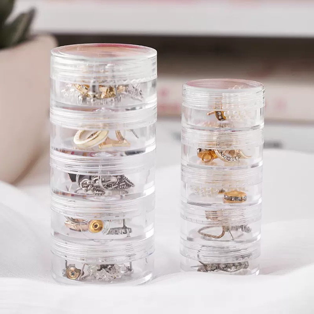 Watch Earrings Plastic Storage Box Organizer Storage Rack Storage Rack Jewelry Storage Box Multilayer Organizer