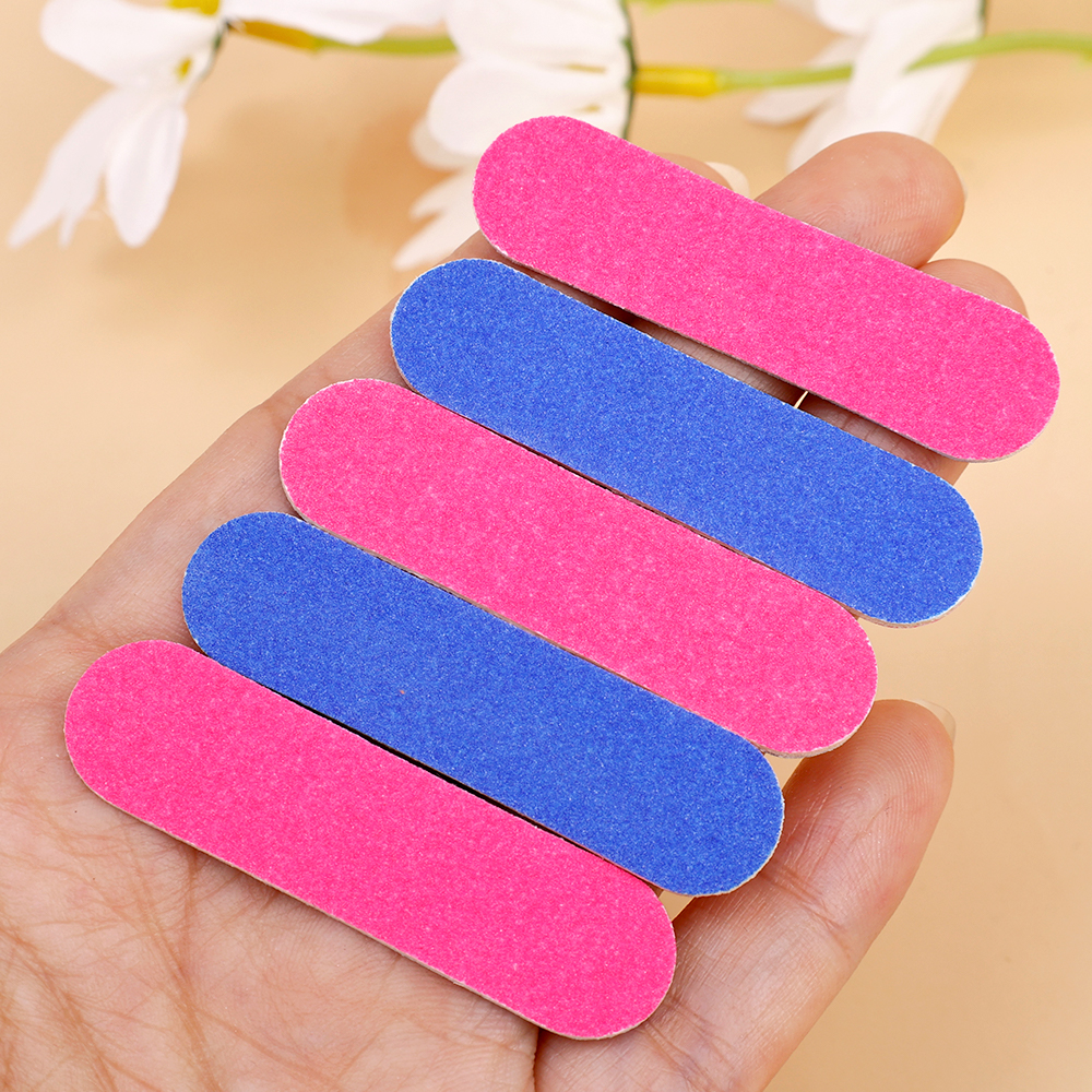 1/10pcs đôi nhỏ mặt Bộ giũa móng giũa đánh bóng khối dùng một lần móng tay thiết bị 180/240 Grit làm móng tay sơn Gel bóng Bộ công cụ