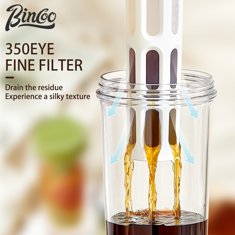 BINCOO Cold Extraction Coffee Pot Ice Drop Sharing Pot Cold Soaking Tea Pot Large Capacity 1000ML