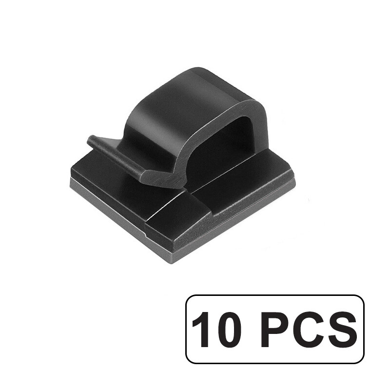 VAORLO Cable Organizer 3M Self Back Adhesive Wire Cord Cable Holder Desktop Cord Organizer Drop Clamp For Car Home Keyboard Mouse Universal Clip Cable Winder Management Tidy Winder Clips