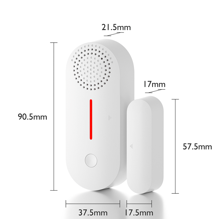 Smart Door Window Sensor Home Security Works with Tuya Smartlife Wifi / Zigbee