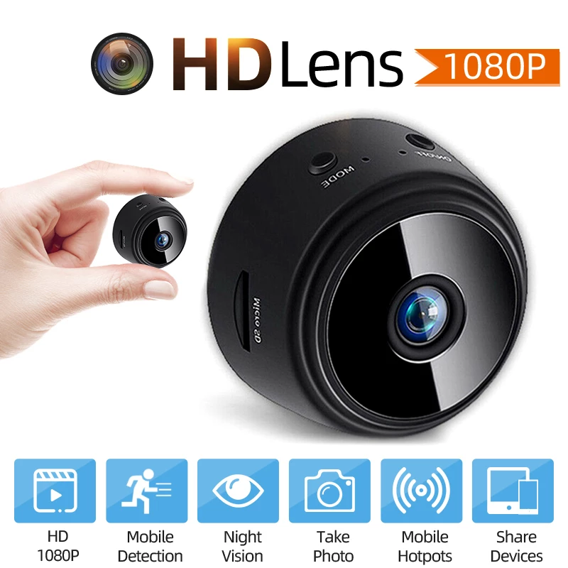 ETBAO Camera Mini A9 Máy Ghi Âm Siêu Nhỏ Điều Chỉnh Được HD 720P/1080P Camera Quan Sát Ban Đêm Phát Hiện Chuyển Động An Ninh Gia Đình Jan