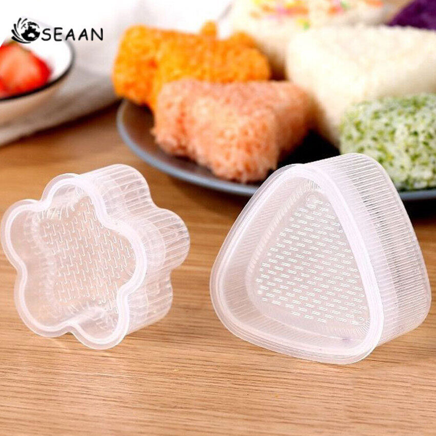 Bộ Dụng Cụ Làm Sushi, Khuôn Làm Sushi 5 Món Bộ Dụng Cụ Làm Sushi Trái Tim Hình Tam Giác Tự Làm Sushi Dụng Cụ Nấu Ăn