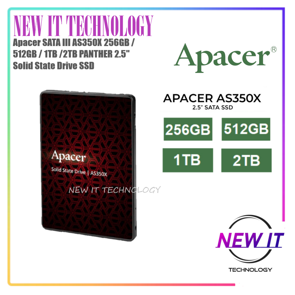 Apacer Panther AS350 AS350X SATA III 560Mbps/540Mbps