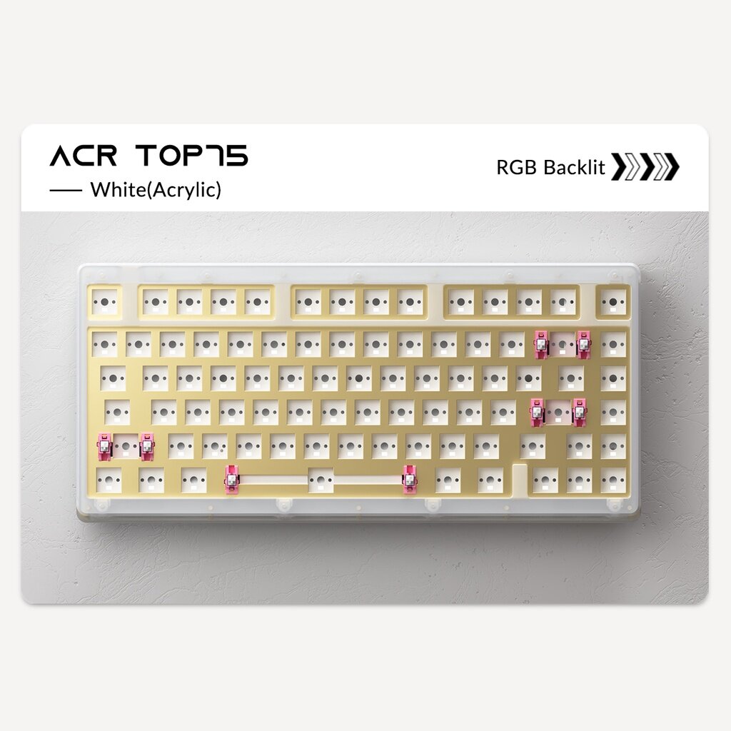 Akko ACR TOP 75 Kit DIY for Custom RGB Backlit 5Pin Hotswap Socket