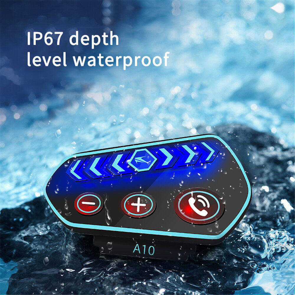 Aitemay Mũ Bảo Hiểm Xe Máy Tai Nghe Bluetooth 5.0 Tai Nghe Nhạc Chống Nước Có Chức Năng Trợ Lý Giọng Nói Gọi Lại Tích Hợp