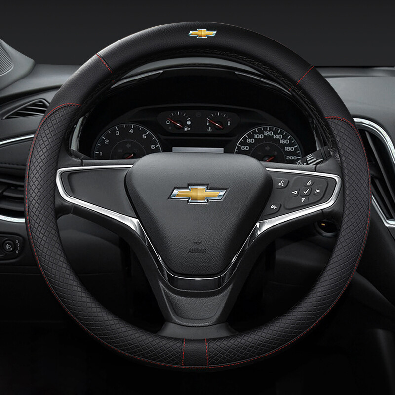 Car PU Leather Steering Wheel Cover For Chevrolet Cruze Trailblazer Kovoz Volando XL Malibu Orlando Lacetti Auto Accessories