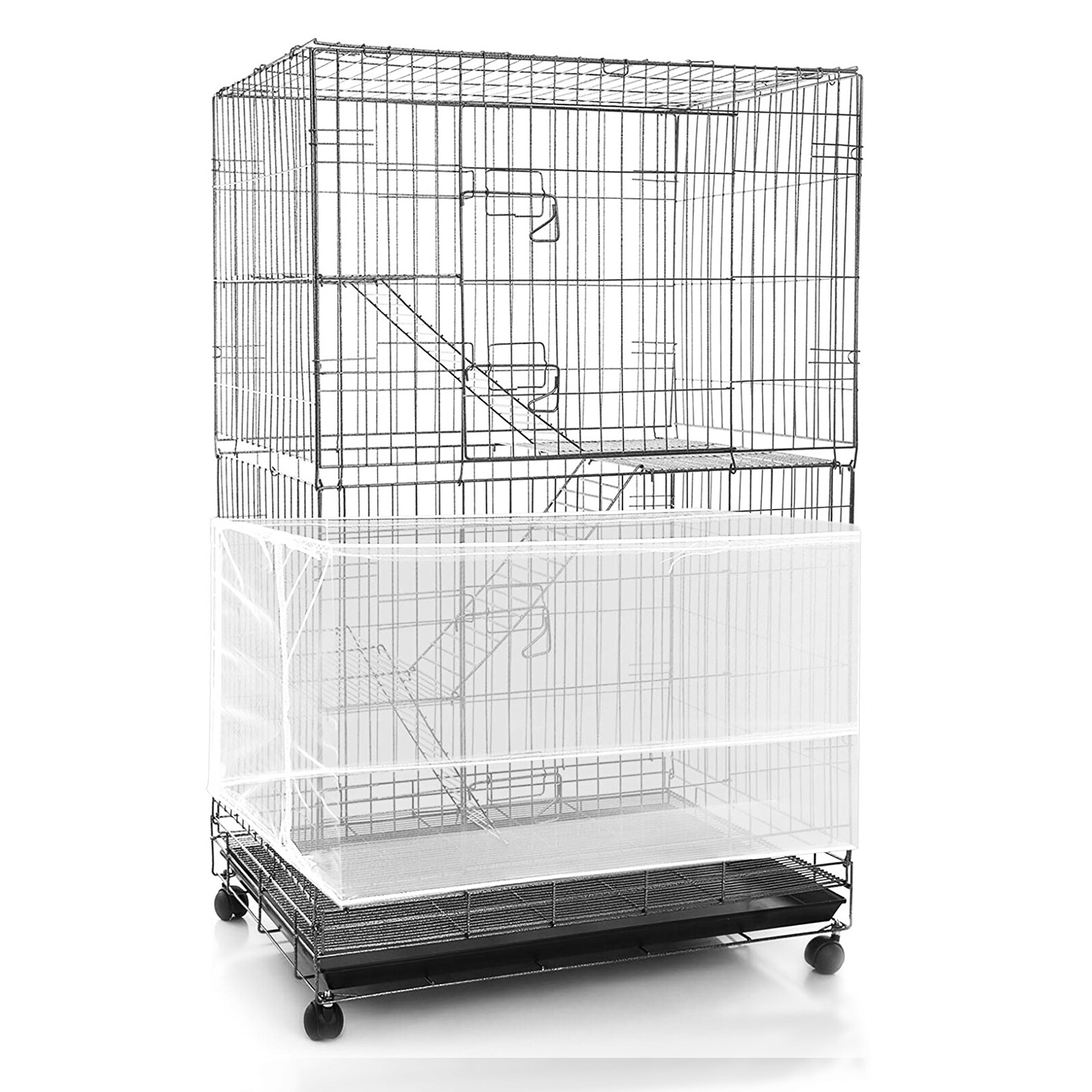 Bird Cage Cover Universal Birds House Protector Mesh Covers Cages