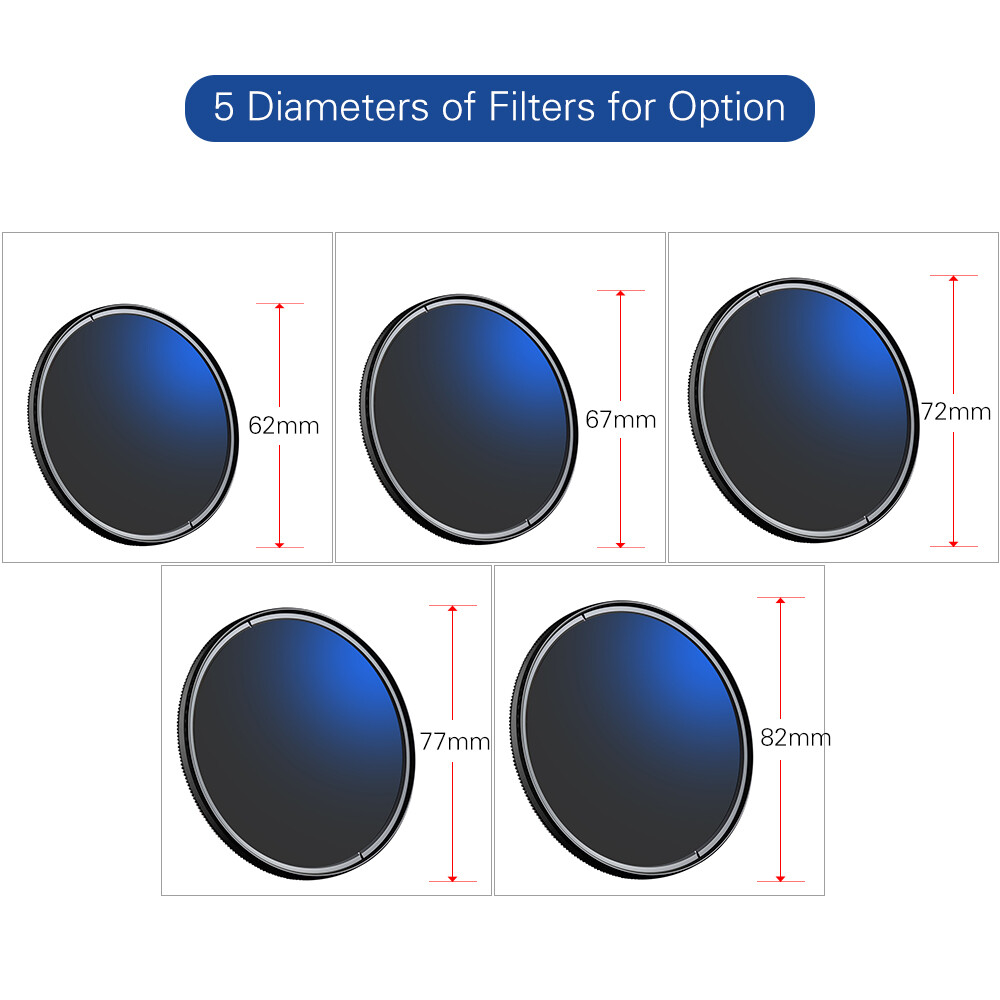 K&F CONCEPT 62mm Ultra Slim CPL Filter Optics Multi Coated MC Circular Polarizering Polarized Filter for DSLR Camera Lens