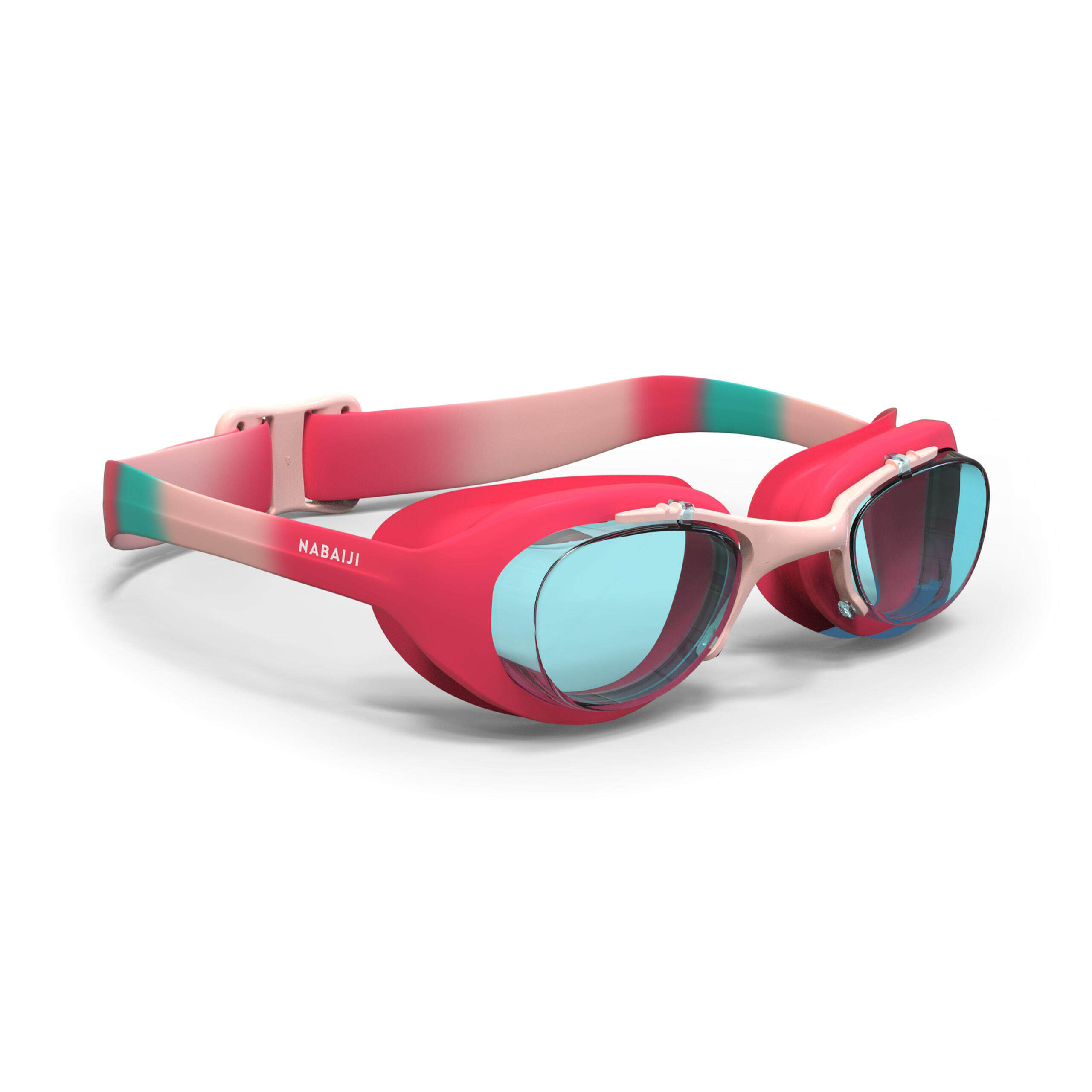 Decathlon Swimming Goggles Xbase Dye S Clear Lenses Pink (Anti