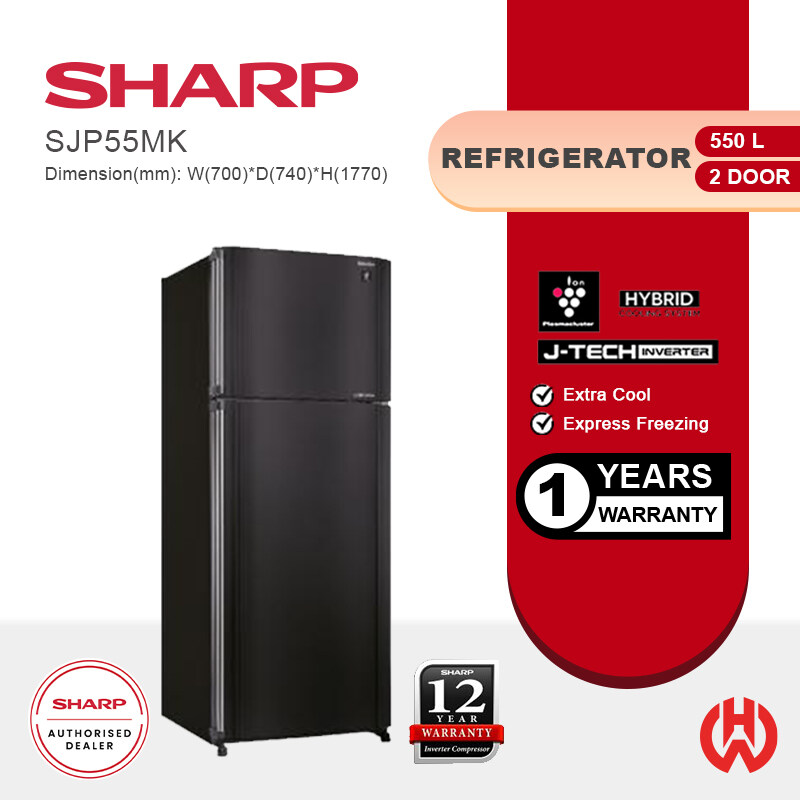 sharp fridge 550l