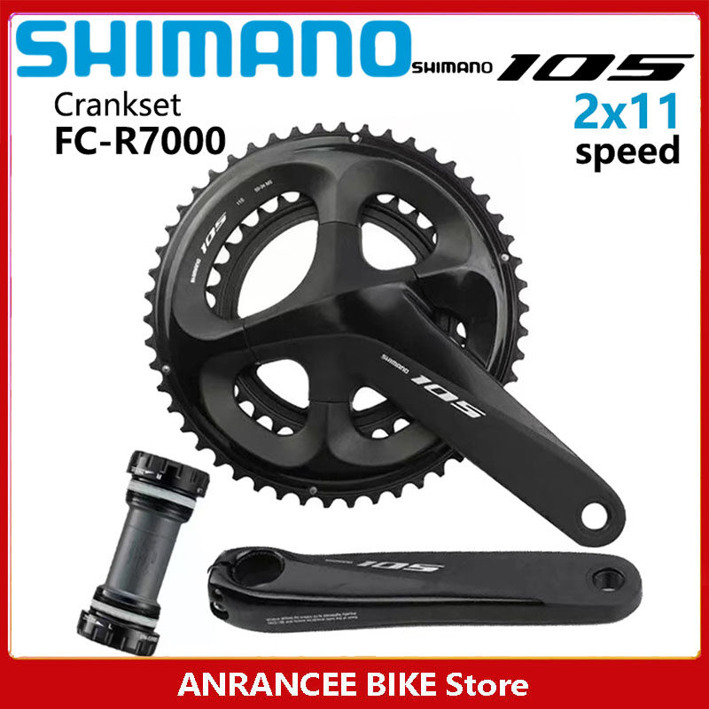 Shimano 105 R7000 Crankset 2x11 Speed 165mm 170mm 172.5mm 175mm Crank 50 34T 52 36T 53 39T Chainring Road Bike Bicycle HOLLOWTECH II Crankset Update From 5800 Lazada Singapore