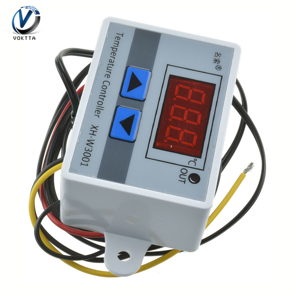 Bộ Điều Chỉnh Nhiệt Độ Kỹ Thuật Số VOKTTA, XH-W3001 Chính Hãng, Điều Chỉnh Nhiệt Độ W3001 110V 220V 12V 24V, Máy Ấp Trứng, Điều Khiển Nhiệt Độ, Nhiệt Kế, Điều Khiển Nhiệt Độ, Công Tắc Dò