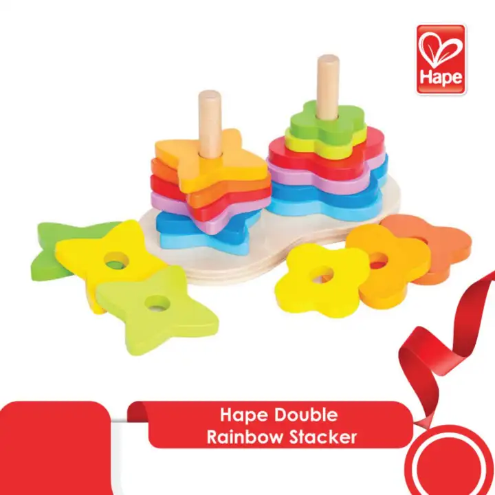 hape double rainbow stacker