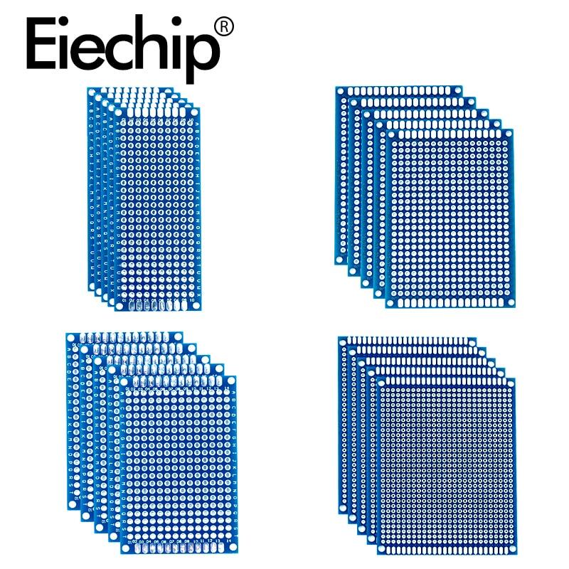 20 PCS Universal PCB Board Blue Double Side Prototype PCB Printed Circuit Board for Arduino Soldering Board 5x7 4x6 3x7 2x8