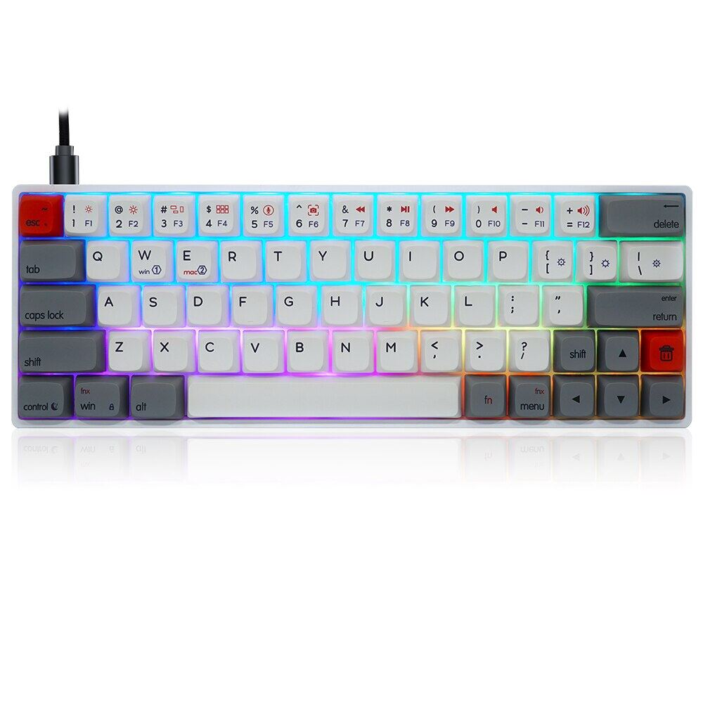 SKYLOONG Mechanical Keyboard SK64 64 Key Hot Swappable Gateron Optical ...