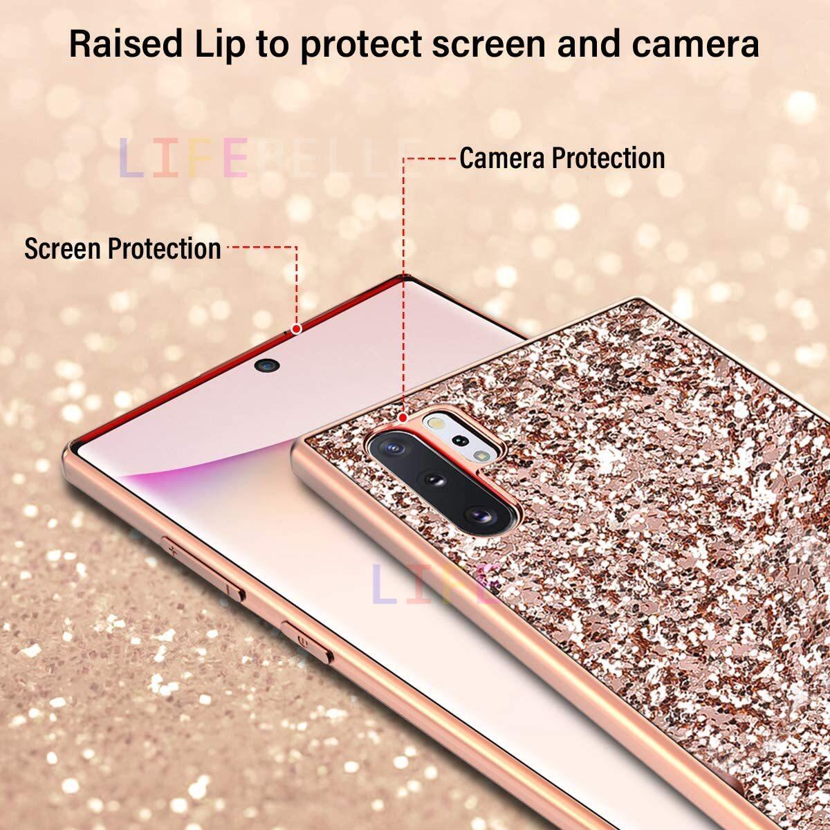 LIFEBELLE Casing for Samsung Galaxy Note 10 / Note 10 Lite / Note 10+ Plus Case, Luxury Bling Glitter Sparkle Shockproof Shining Girls Women Phone Cases Slim Soft TPU Silicone Bumper Protective Casing Back Cover