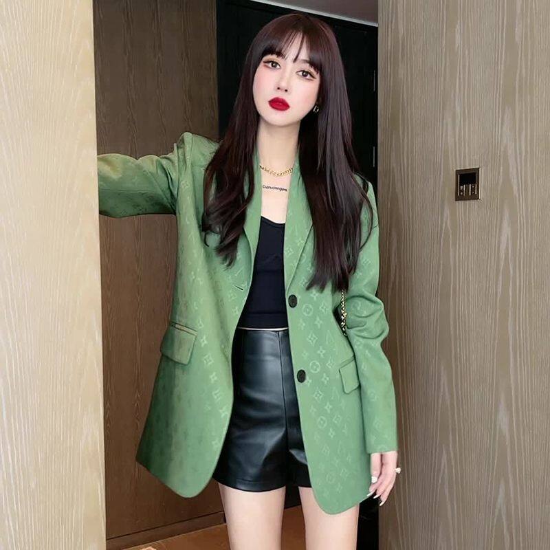 Casual Temperament Suit Jacket Women Fall/winter Oversize Suit Jacket Blazer Ladies Office Blazer Loose Single Breasted Coat