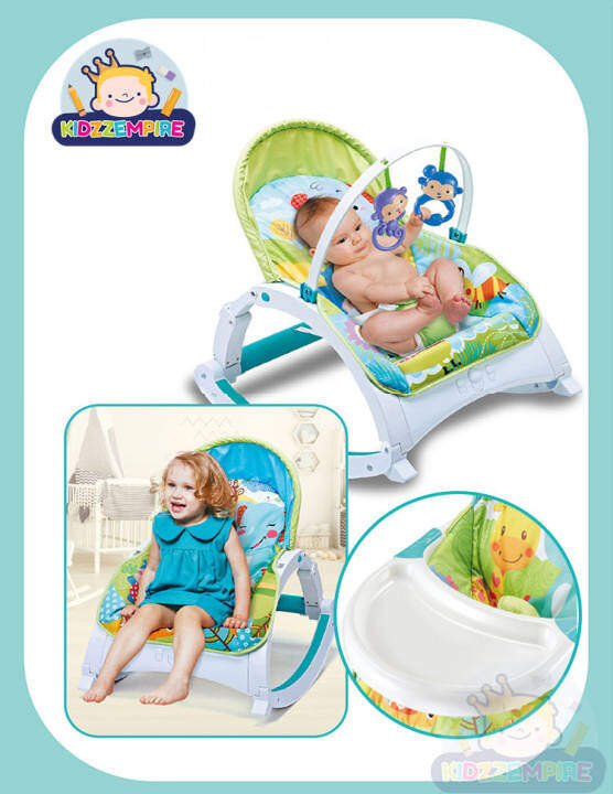 feeding baby in bouncer