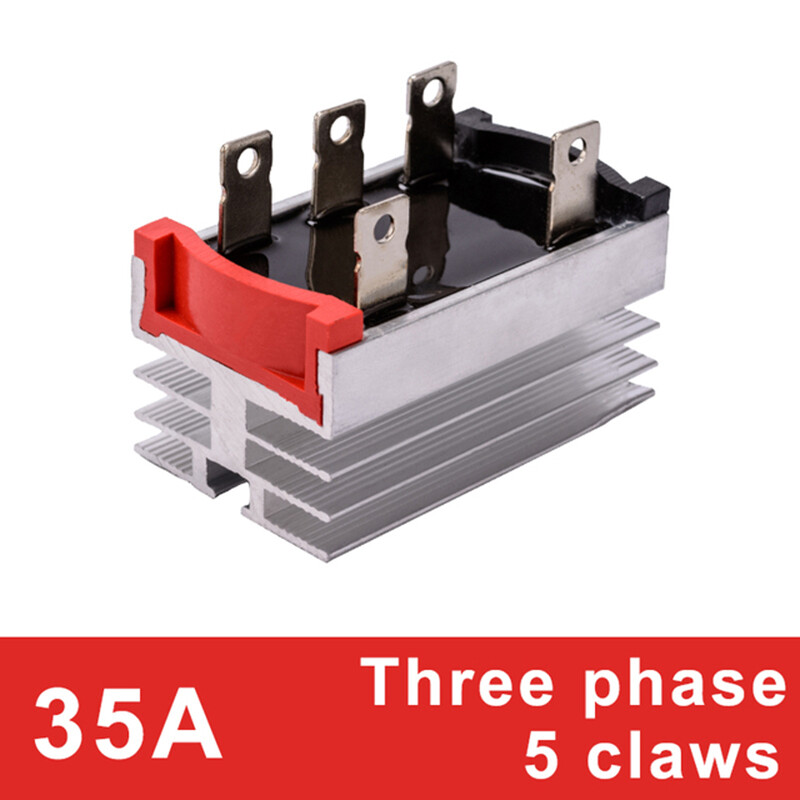 Vỏ Nhôm Kim Loại 35A 50A 1200V, Bộ Chỉnh Lưu Cầu Diode 3 Pha Mô-đun 50Amp SQL50A