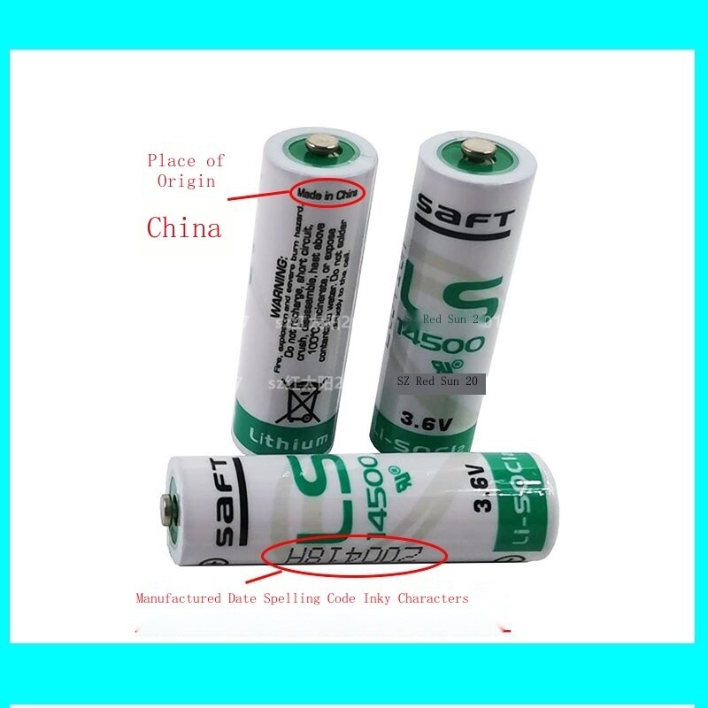 4pcs Saft Ls14500 Lsg14500 Ls-14500 Cer14505 Aa 3.6v Lithium Battery For Facilit
