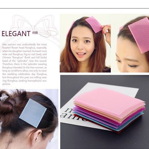 SUAKE 1 Cặp Miếng Dán Tóc Kẹp Tóc Mái Kẹp Tóc Ma Thuật Cố Định, Miếng Dán Velcro Miếng Dán Tóc
