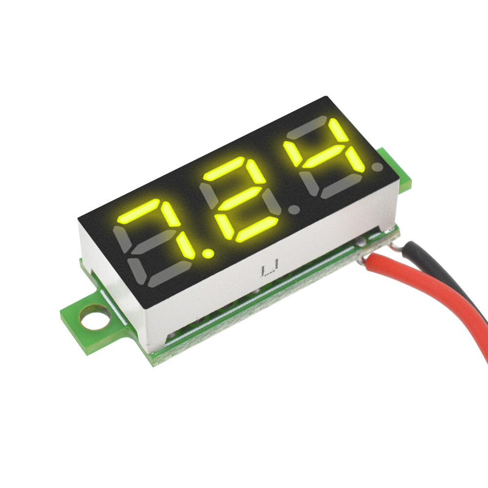 Original Aideepen Voltage Tester, 2.5V-30V Mini Digital DC Voltmeter with 0.28 inch LED Display