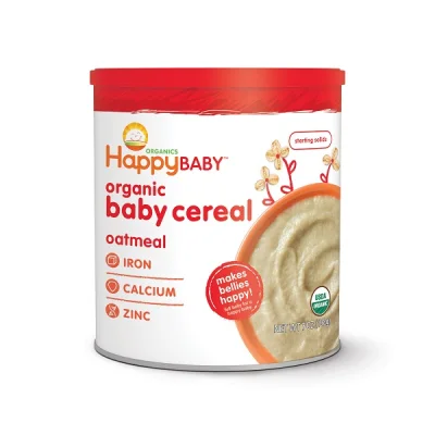 BABY FOOD Happy Baby Organic Baby Cereal Oatmeal 198g BABY JANE