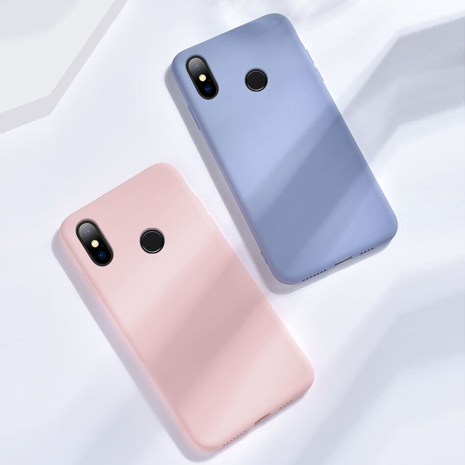 Mi 8 Case for Xiaomi Mi 8 SE Original Liquid Silicone Case Rubber Microfiber Cloth Lining Cushion Capa for Mi 8 Lite Explorer casing